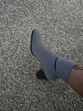 Womens Stretch Knit Sock Boot - Gray